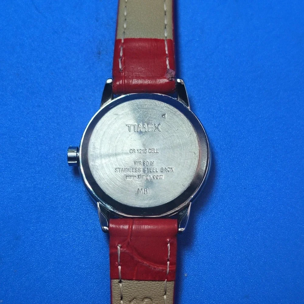 Vintage 2002 Timex Indiglo Classic 25mm Women's‎ Quartz Watch New Leather Strap